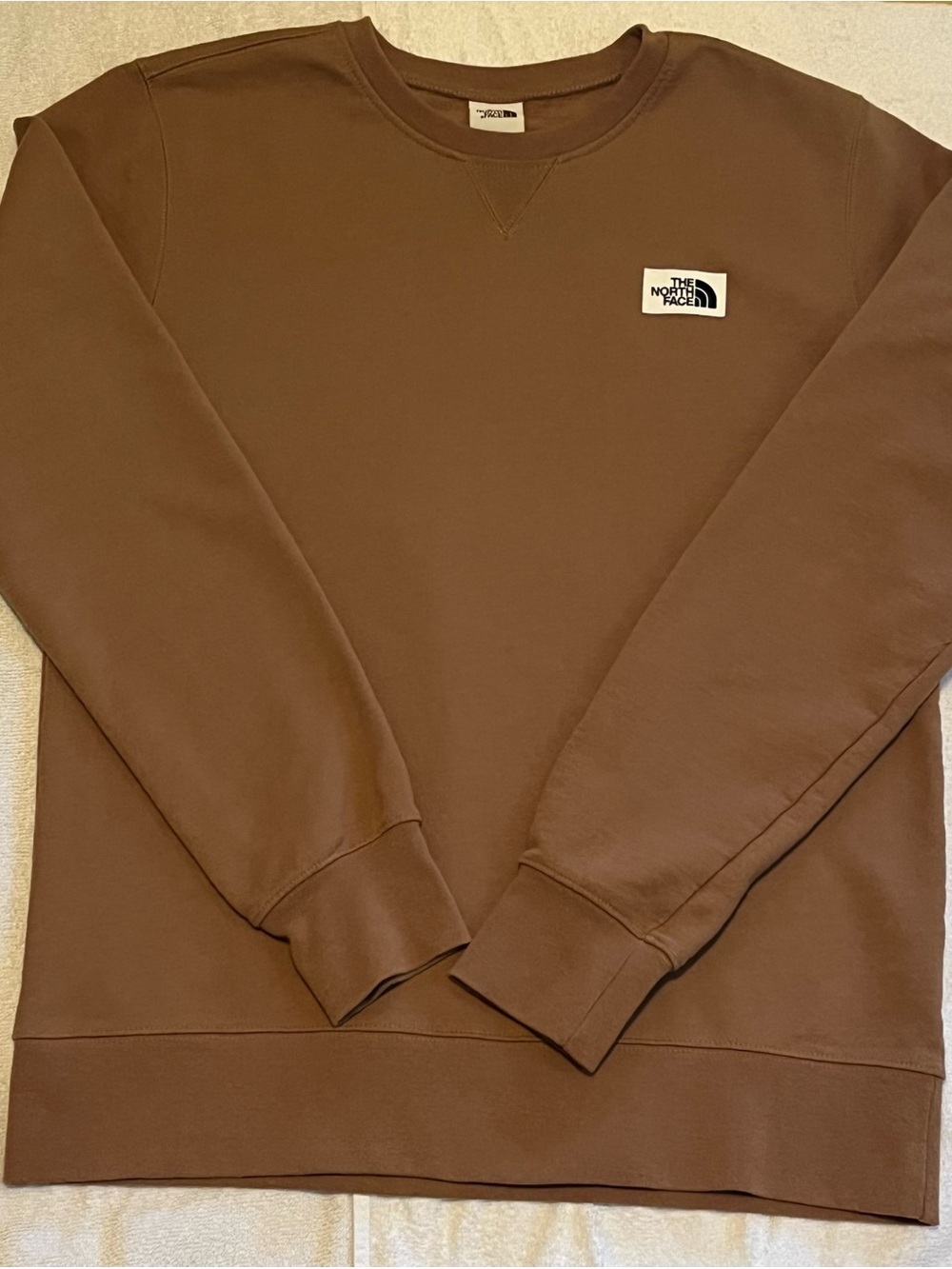 The North Face Heritage Patch Crewneck Sweatshirt Men's M Brown